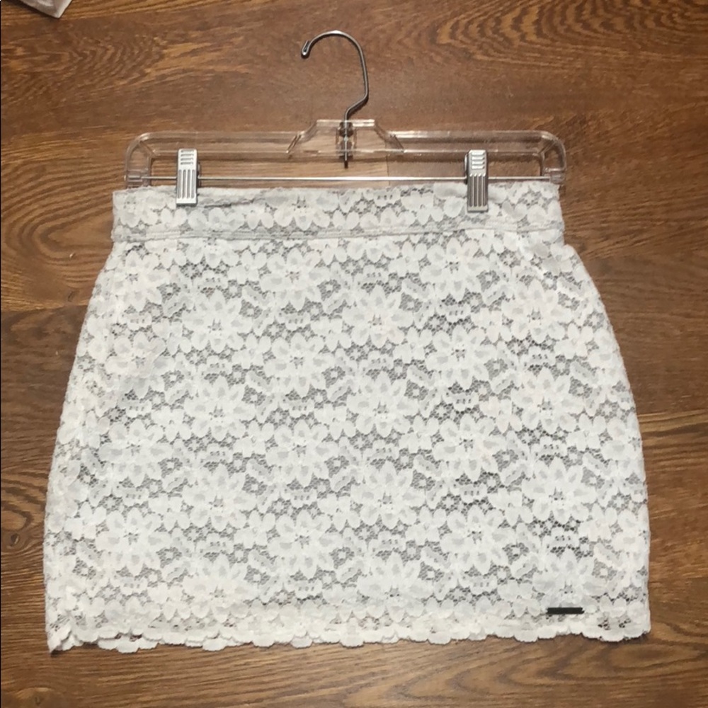 Abercrombie white lace skirt